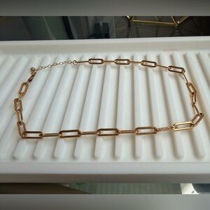 Paperclip Gold Necklace